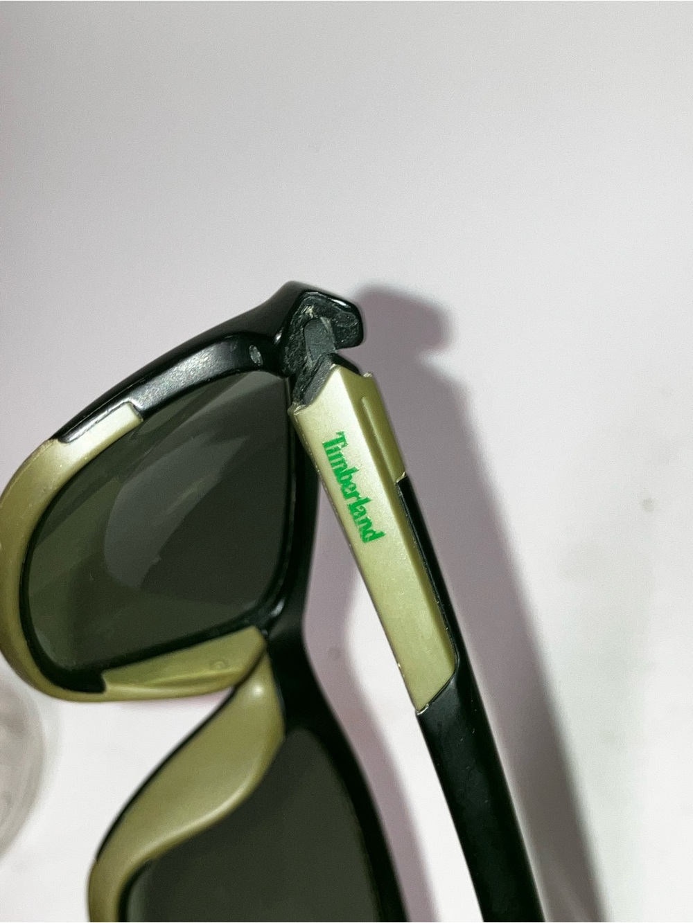 Timberland Black and Cream Sport Sunglasses with Dark Lenses